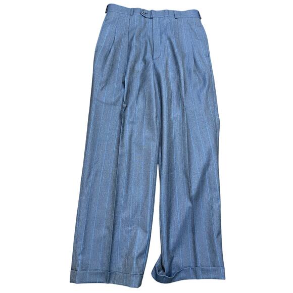 Yves Saint Laurent Men’s Pinstripe Wool Suit 41R 30x30 Made in France Dillard - Picture 7 of 15